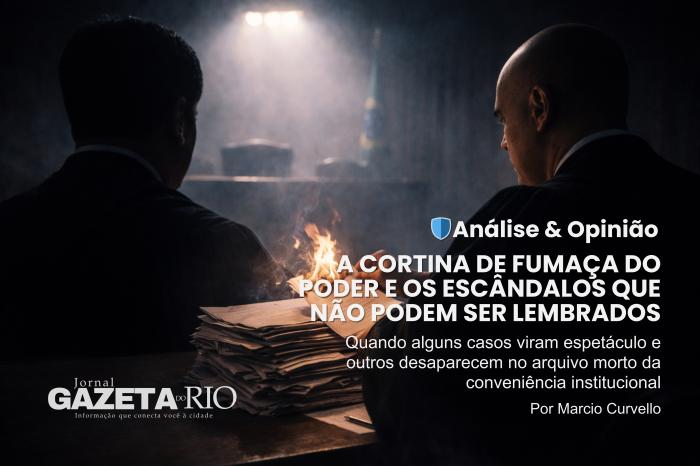 A cortina de fumaça do poder e os escândalos que não podem ser lembrados