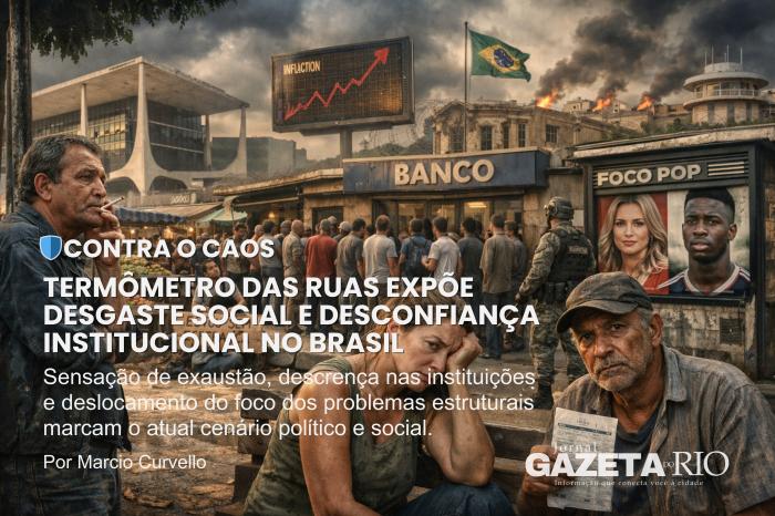 Termômetro das ruas expõe desgaste social e desconfiança institucional no Brasil