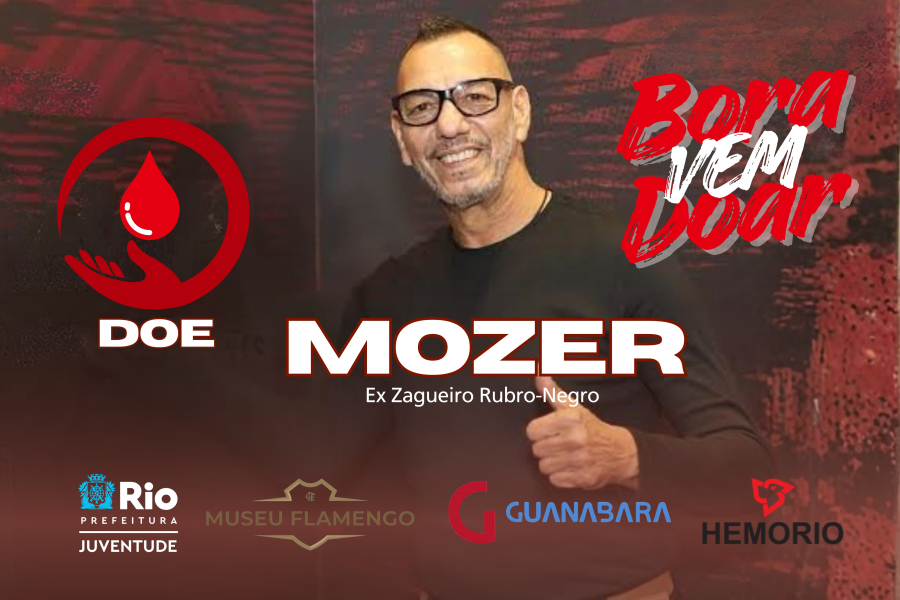 Mozer, campeão mundial de 1981 pelo Flamengo participa de campanha de doação de sangue no Rio