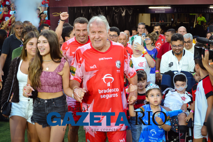 Maracanã vira palco de futebol, samba e solidariedade no Jogo das Estrelas de Zico