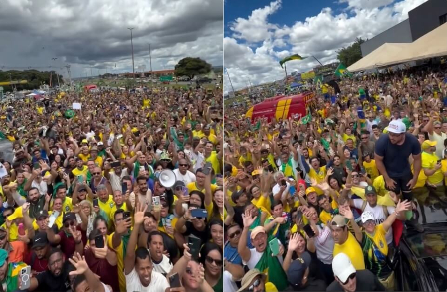 Caminhada liderada por Nikolas Ferreira reúne milhares e chega ao fim em Brasília